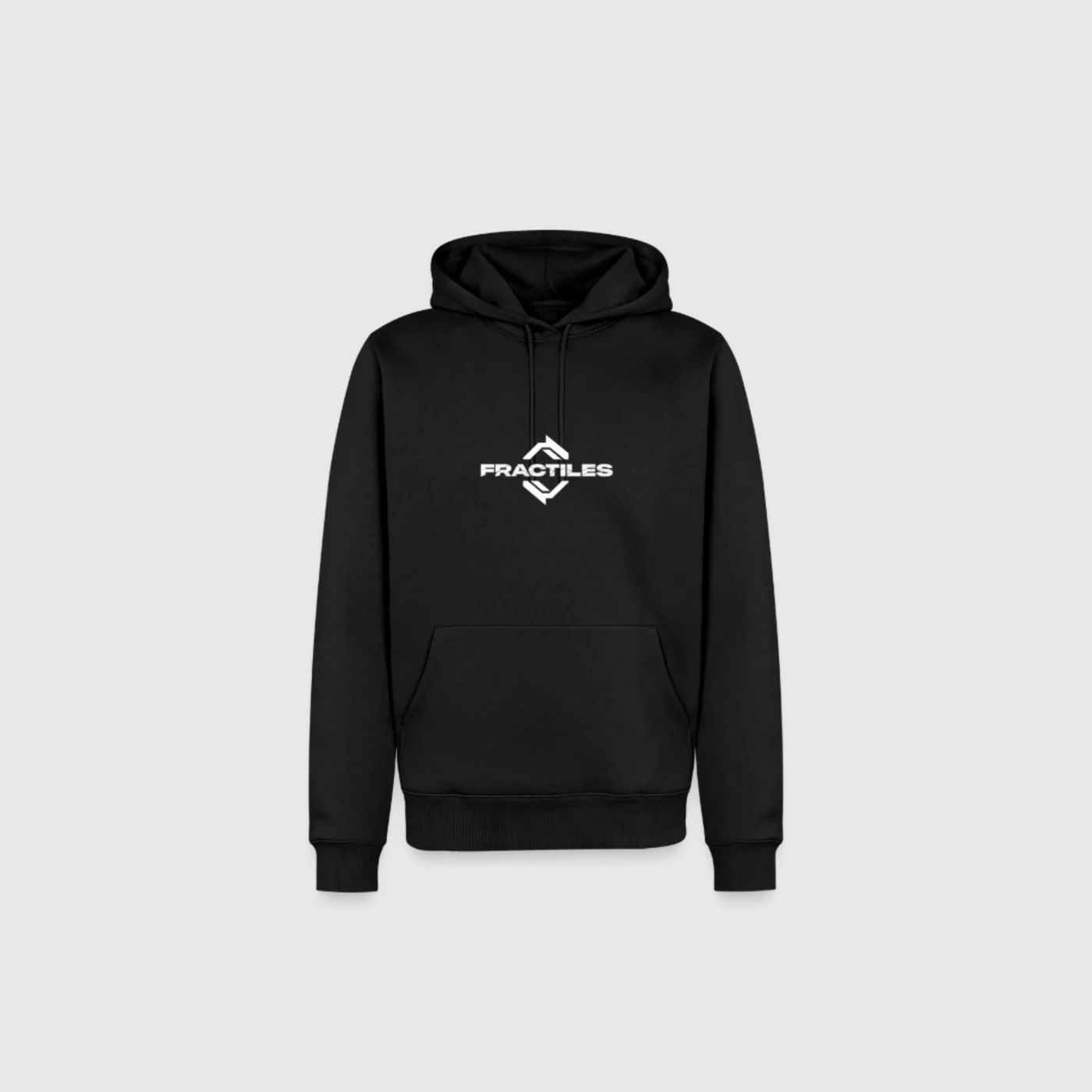 FRACTILES men's black hoodie